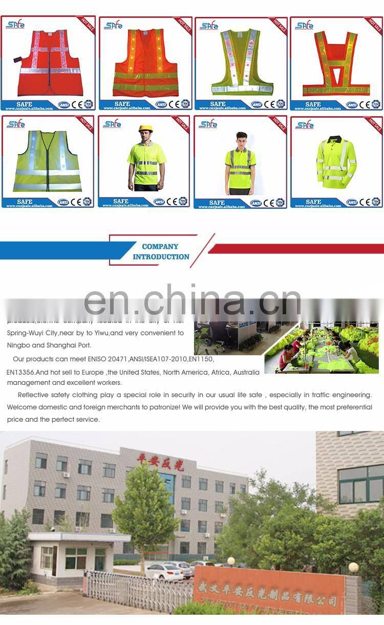 More colors safety LED reflective vest black