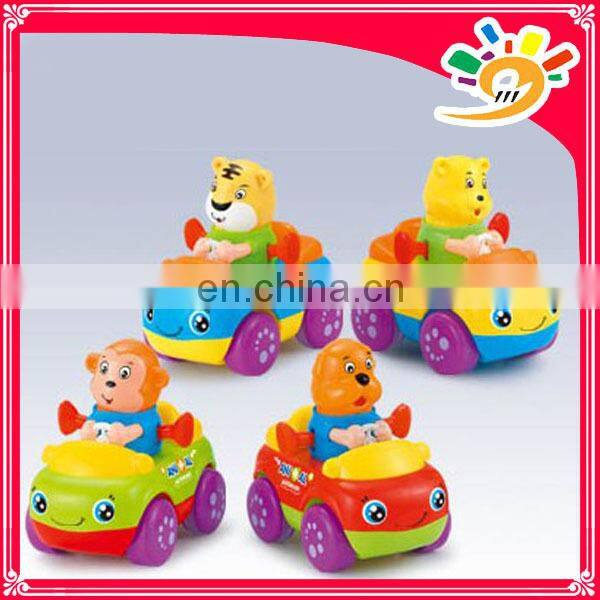 Mini Animal Cartoon Friction Car Toys For Baby Mini Plastic Car