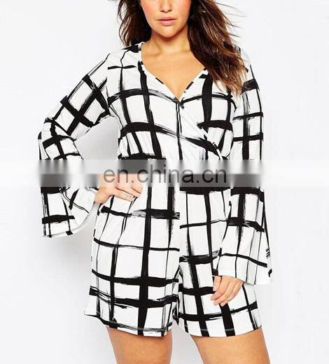 China supplier clothing manufacturers women playsuits 3xl plus size dress