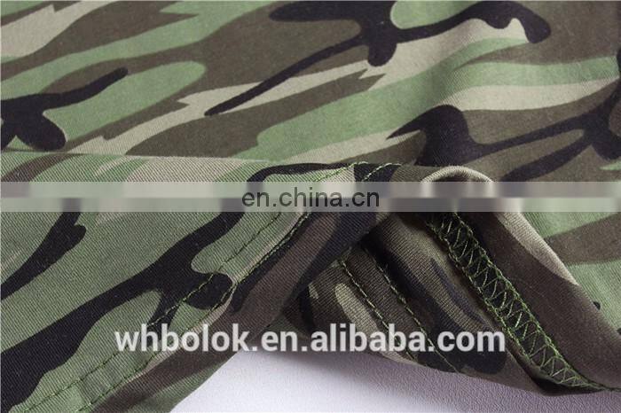 Private label camouflage Mens vest camo design cotton summer vest men