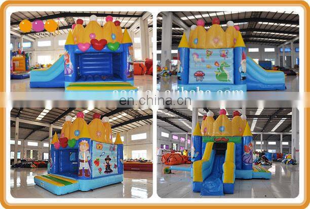 PVC Material bouncer type commercial grade kingdom combo bouncer with slide