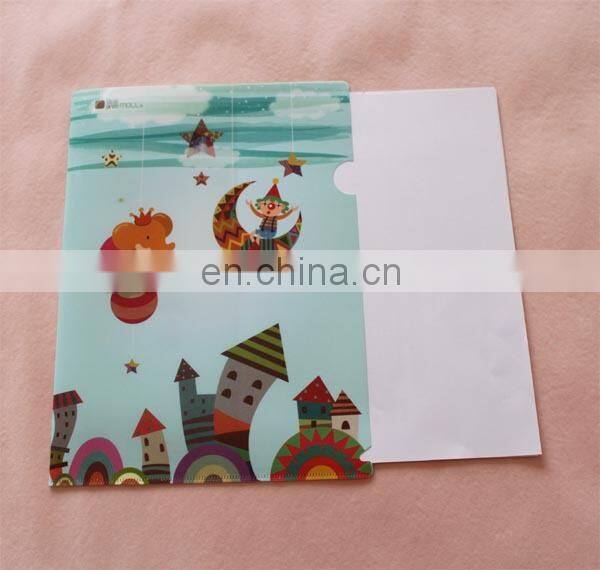 L shape A4 PP file folder