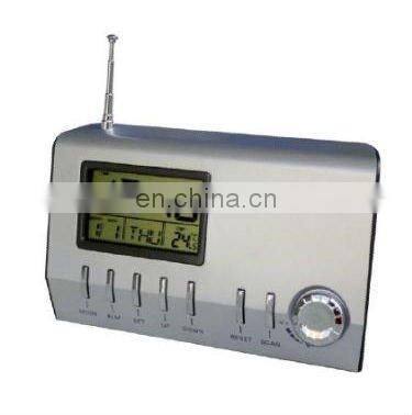 LCD Display Calendar Radio, Digital Clock Radio
