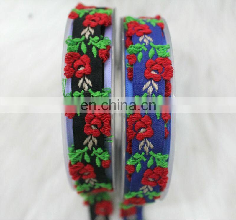 Good quality china embroidery jacquard ribbon