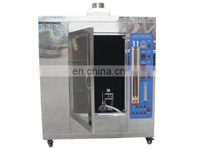 Gold Supplier Vertical Horizontal Combustion Testing Machine With Stainless Steel Mirror