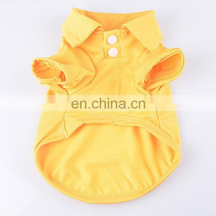 Wholesale polo style blank dog tee shirts for spring summer