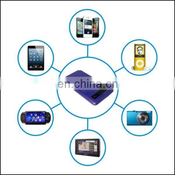 slim power bank 4000mah real capacity plastic metal power charger super thin battery charge