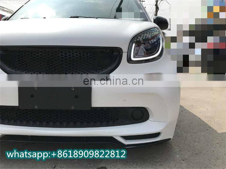 Smart body kit fit for Smart b style body kit front lip side skirt rear diffuser spoiler and exhaust auto upgrad body kit