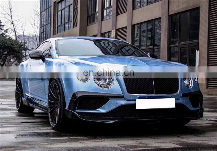Beautiful carbon fiber material body kit suitable for Bentley Continental GT in st style front lip rear lip side skirts canard
