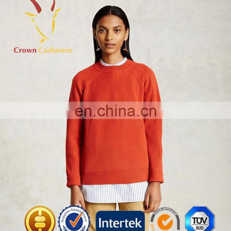 Comfy Womens Knit Pullover Blue Chunky Sweaters