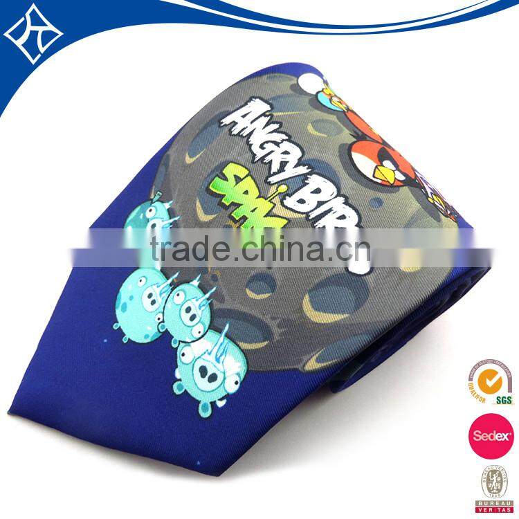 Fancy Cheap printed anime neckties,silk simple neckwear