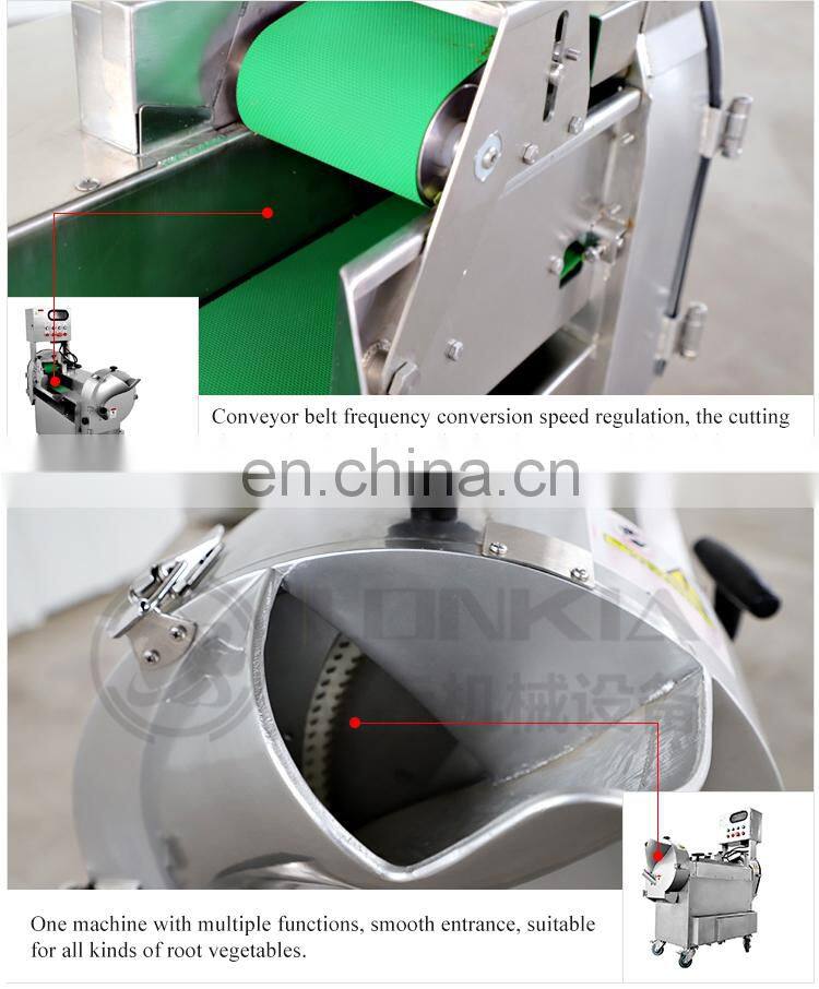 Stainless steel multi-function vegetable cutter /Automatic potato onion cutting machine / lettuce cutter