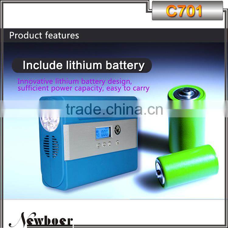 air compressor DC12V tire inflator for cars with digital and auto stop