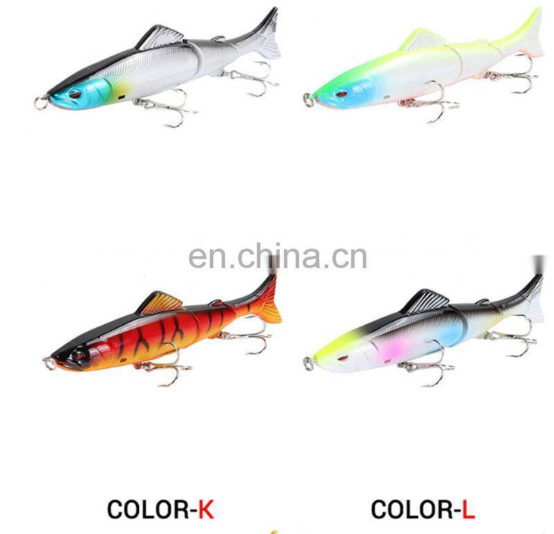 13cm 21g Fishing Lures 16 colors Hard Baits Lifelike 3 Segments Swimbait Bass Multi Jointed Pencil Lure