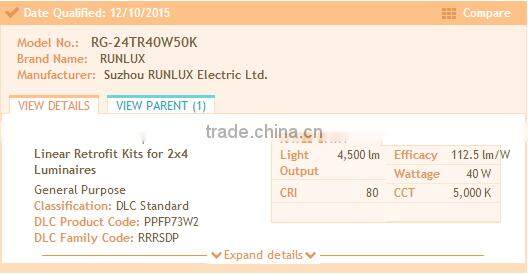 35000hours, 5years warranted,5000K led linear high bay