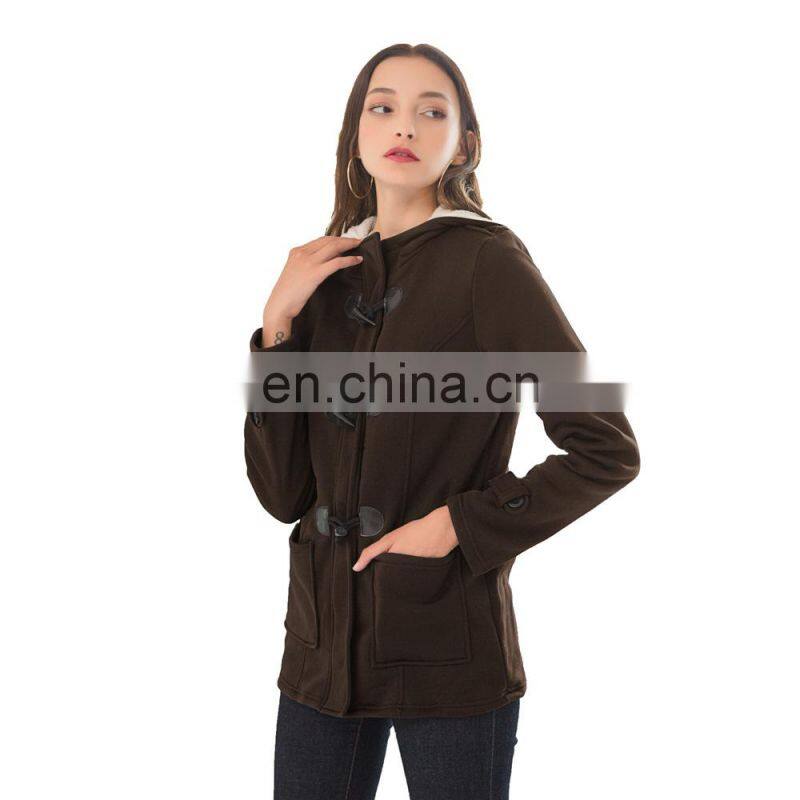 Wholesale custom women's jackets Mid-length Long sleeve Casual and comfortable Autumn and winter Loose Sports coat