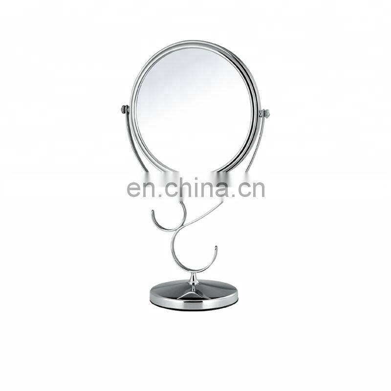 Different design makeup mirror chrome powder coating cosmetic table mirror