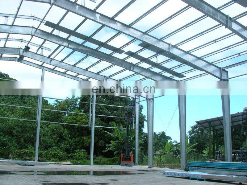 Prefab constructed hot rolled prime structural steel H beam Storehouses shed