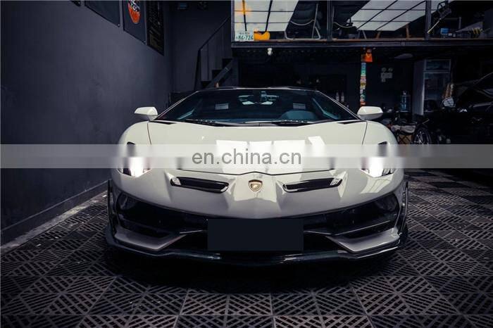 Runde SVJ Style For Lamborghini Aventador Lp700 LP720 FRP+CF Body Kit Car Front Rear Bumper Hood Spoiler Exhaust Fender