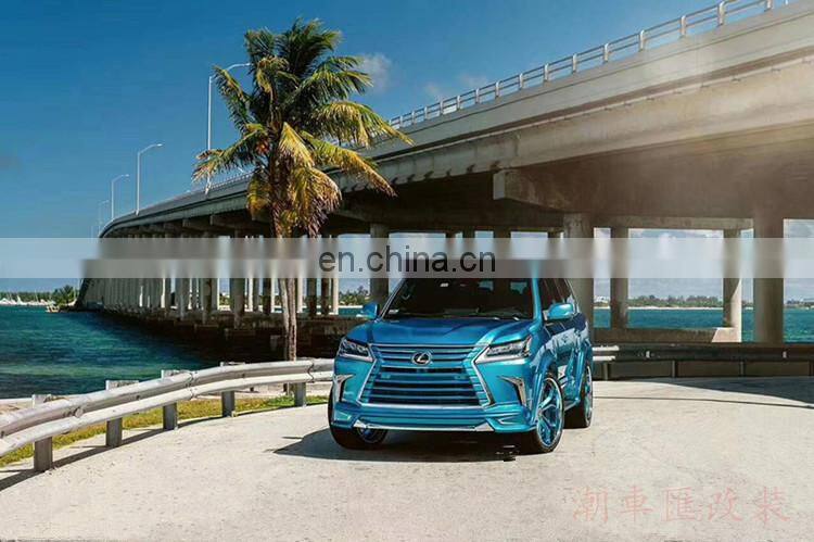 Runde Car Modification For Lexus LX570 2016 Upgrade WALD Style Wide Body Kit Front lip Rear lip Wheel Spoiler