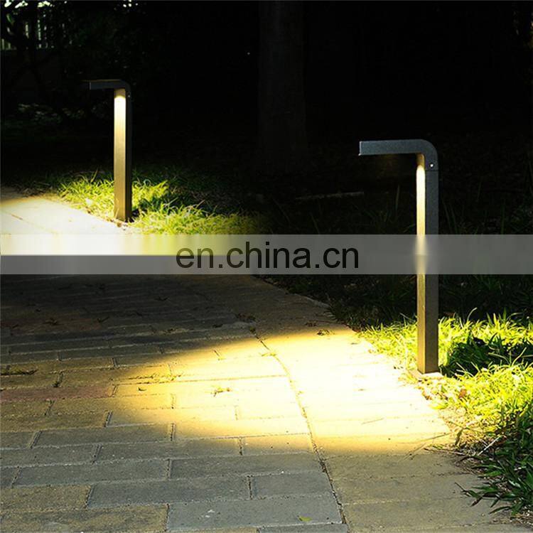 Outdoor Garden Pathway Pole Bollard Light Aluminum Landscape Courtyard Villa Lawn Lamps Park Street Porch Pillar Light