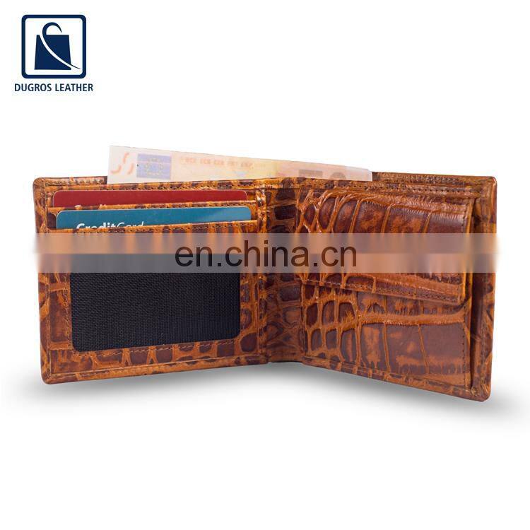 Factory Price Popular Design Men Leather Wallet for Wholesale Purchase