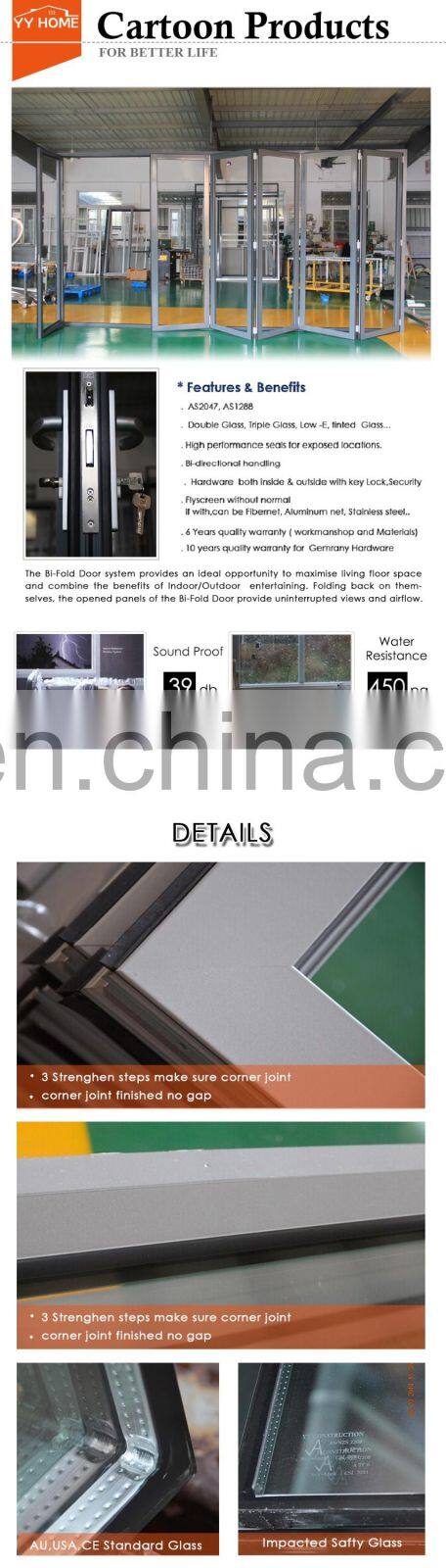 YY Home manufacturer cheap price comercial corner aluminum glass sliding door stopper