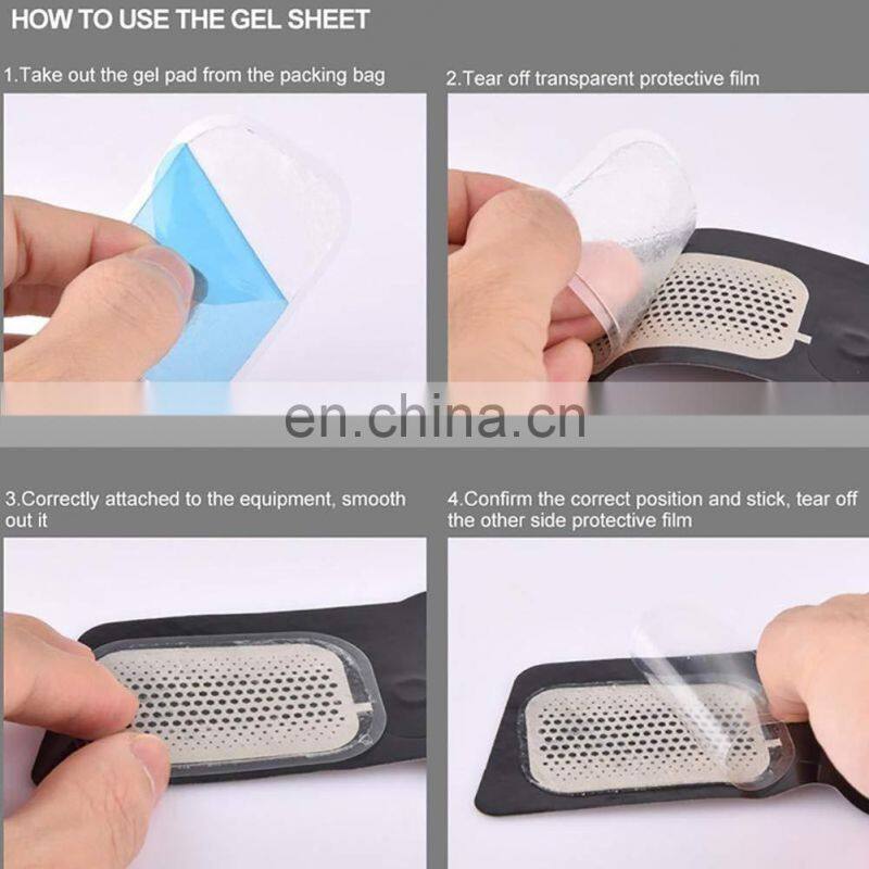 Hydrogel Pads Abdominal Gel Fitness Equipment Machine Stickers Blue