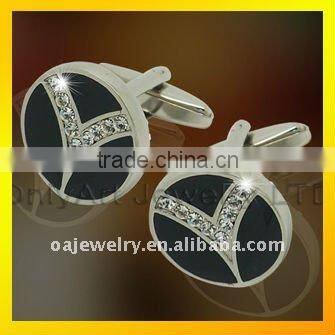 low price golden novelty music note cufflinks