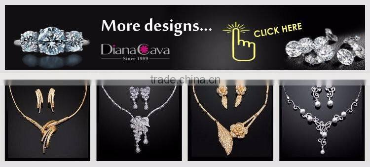 New Luxury Statement Design Cubic Zirconia African Style Big Fashion Jewelry Set