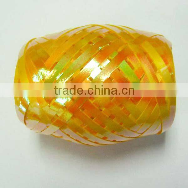 2016 Hot Sale! Colorful 5mm*10m Raffra Paper Ribbon Egg for Gift Packing and celebration wedding,decoration Christmas,party