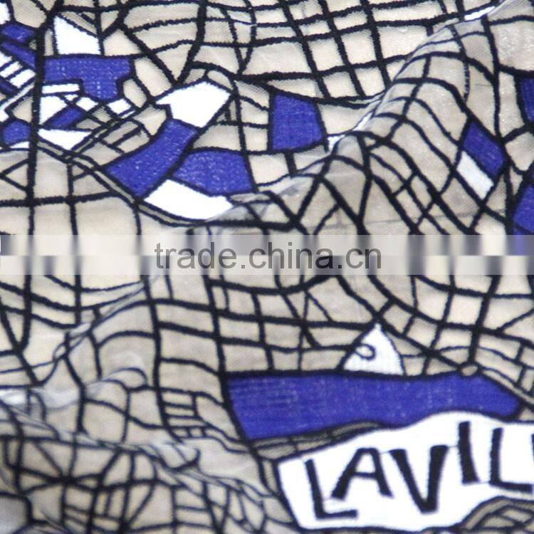 Chinese factory custom pattern water soluble irregular chiffon embroidery lace fabric