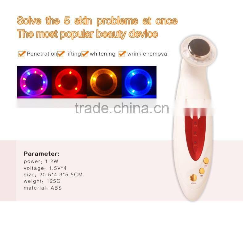 Personal care portable RF device with LED home use tripollar rf machine