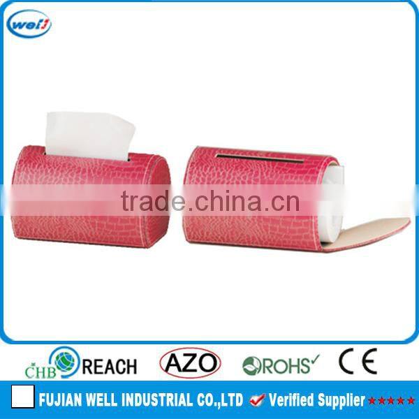 hot selling fancy leather luxury tissue box cover