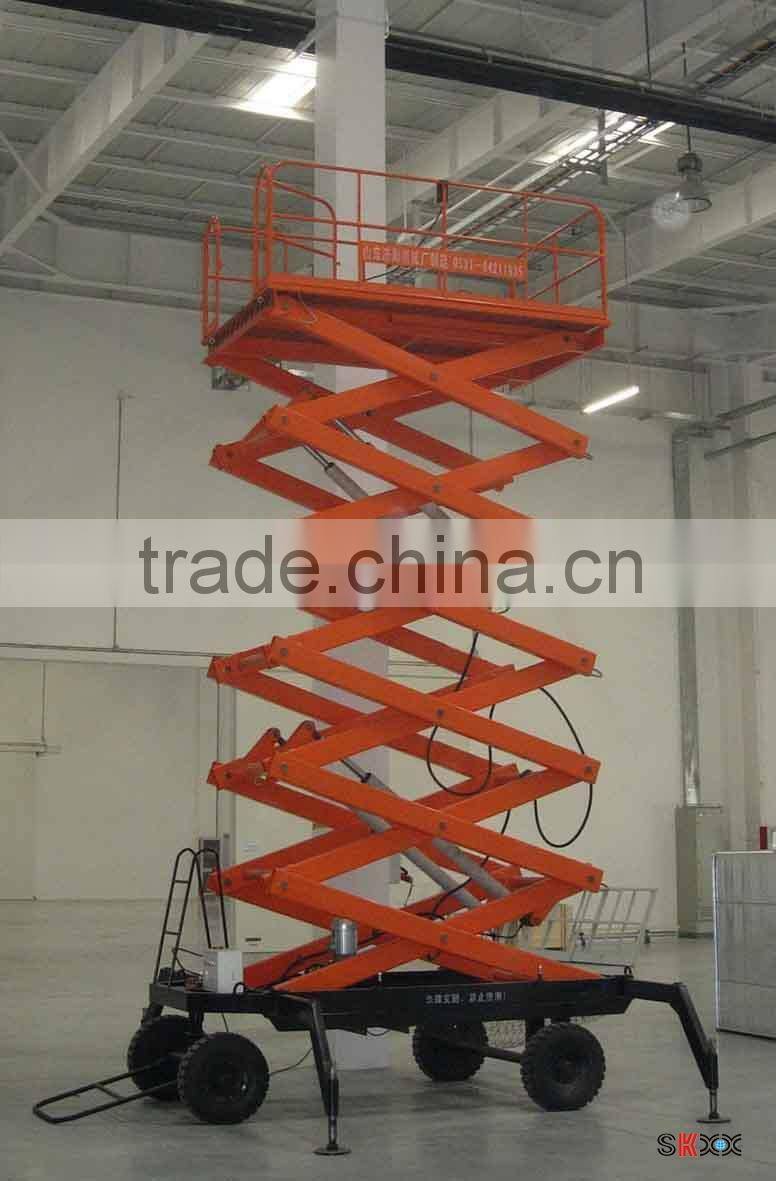 1.35~14m, 0.5 ton aerial working platform /forklift lifting /for wheelchair scissor lift platform