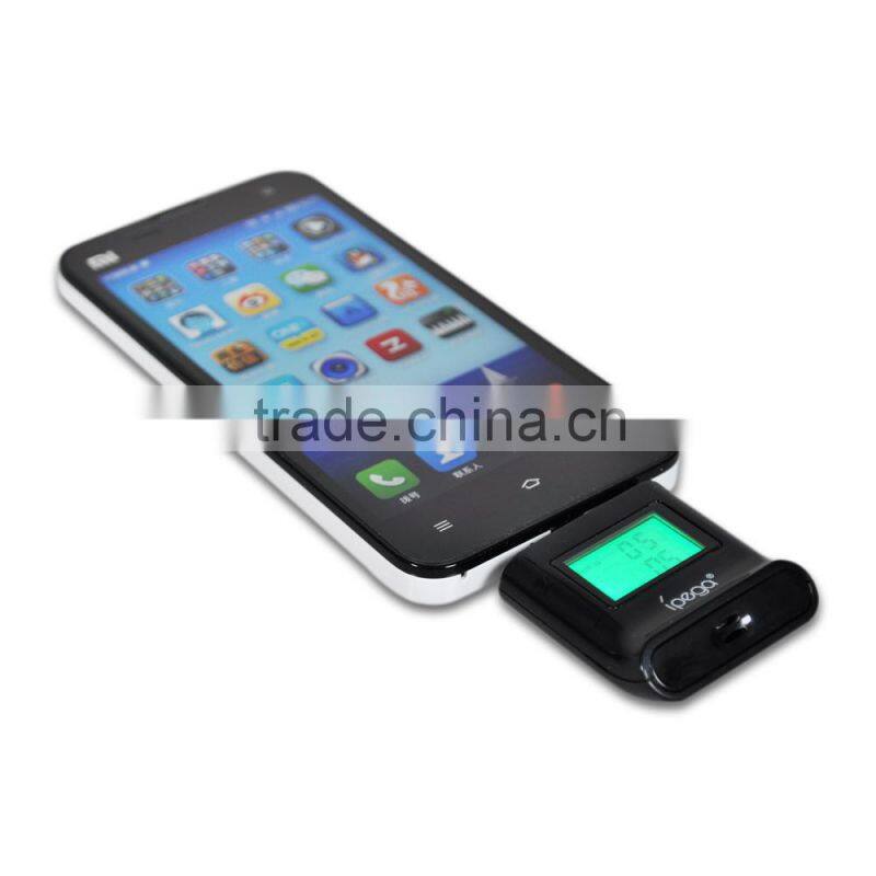 IPEGA PG-SI017 portable blood alcohol tester, portable alcohol breathalyzer, phone breathalyzer