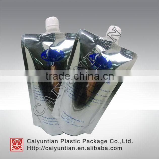 Special shape plastic packing bag for bath goods