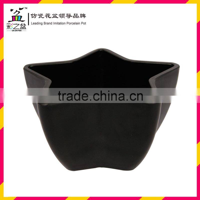 Cheape mini Star shape Melamine flower pot MX1401-1