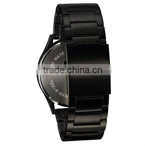 Christmas Gift Watches Black Face with Black Bracelet Watch men