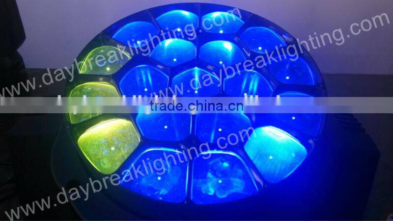 K10 bee eye led moving head with zoom 19 * 15w OSRA M B - EYE RGBW 4in1 , AC 90 - 240V