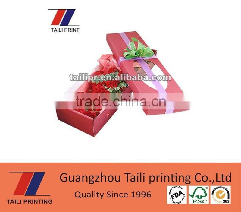 Custom printed floral packaging boxes