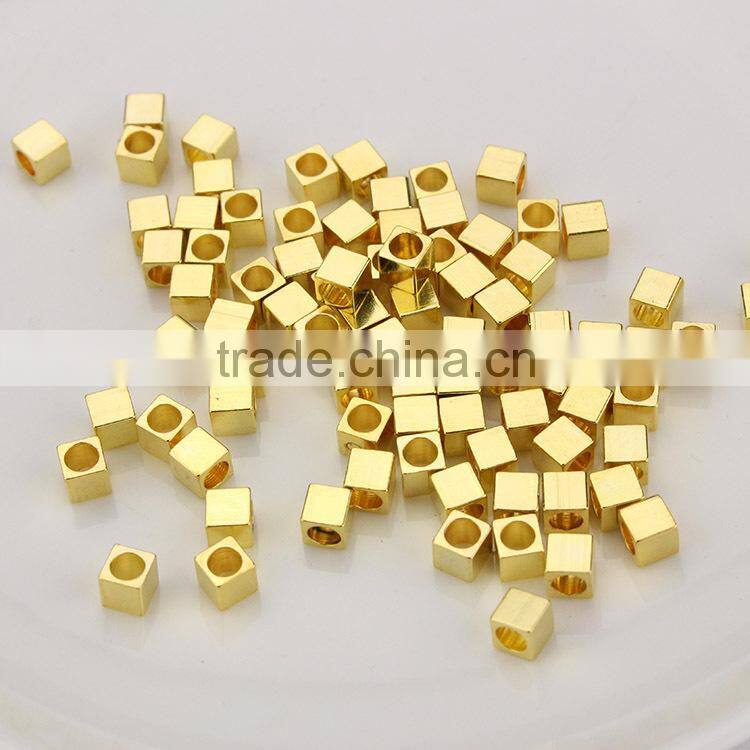 JS1230 Wholesale 4mm gold bicone spacer beads