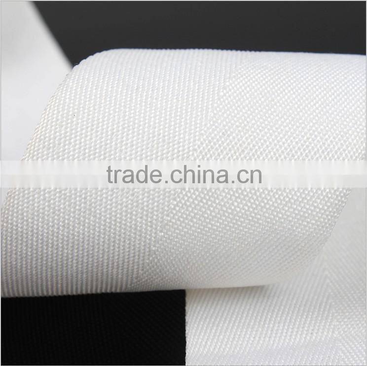 Webbing Custom Wholesale,Herringbone White Polyester Cotton Widen Eco-Frendly Webbing,Luggage Apparel Accessories Webbing