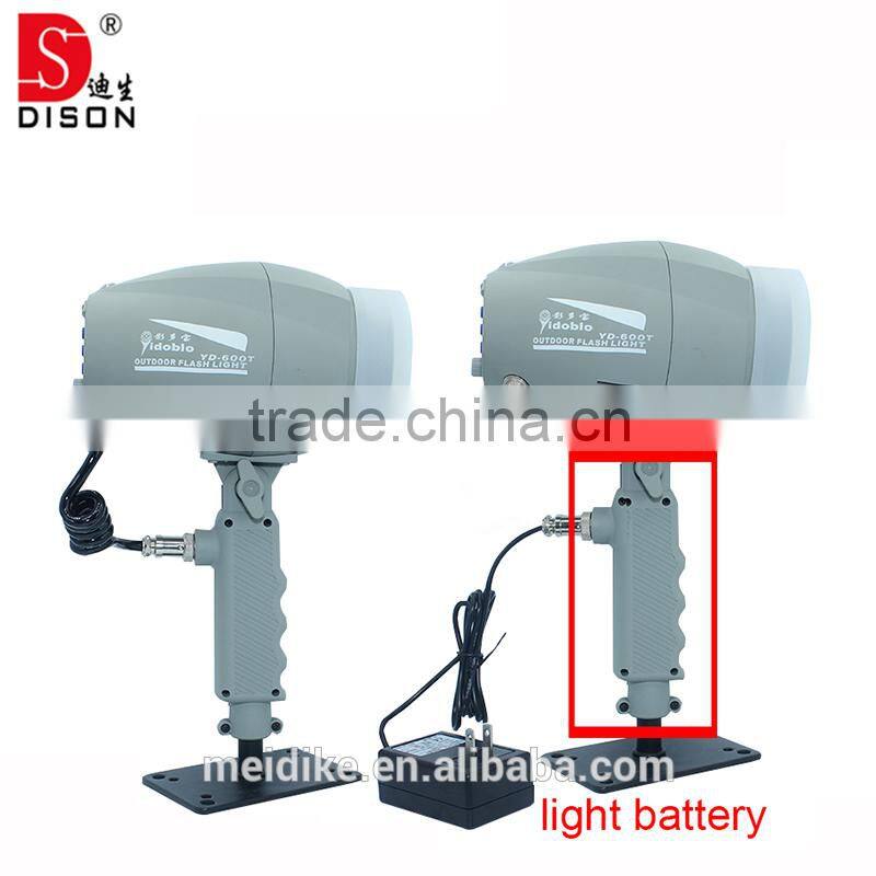 Built- in battery pack type led power flash light portable camera flash light