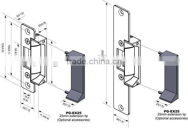 Fail-Safe And Secure Adjustable Electric Strike