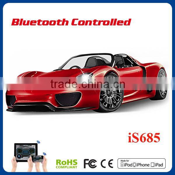 Hot selling rc car toy Bluetooth car 1:14 android control Porsche 918 remote control electric car for kids