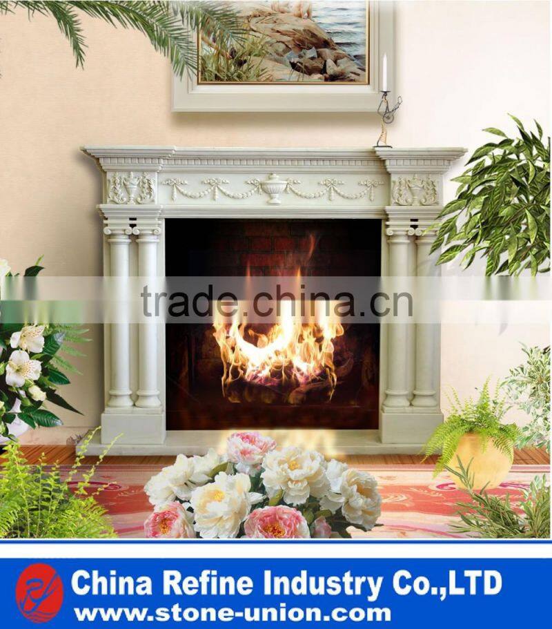 Good looking indoor Marble fireplace
