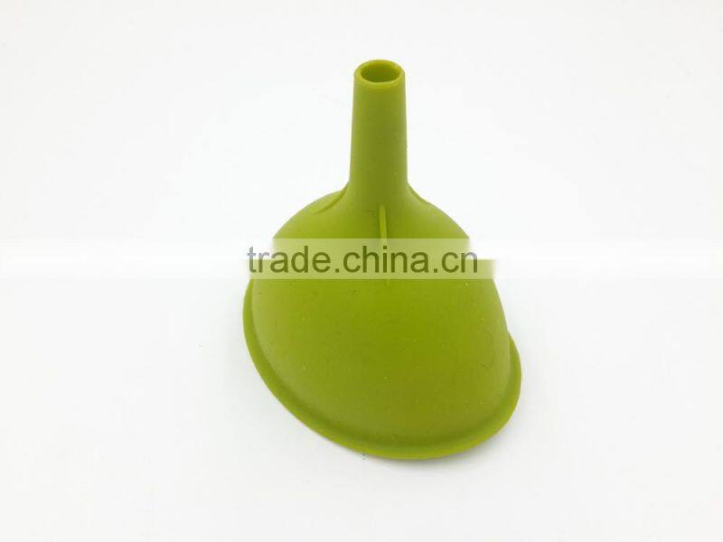 food grade silicone green jar funnel for wholesale