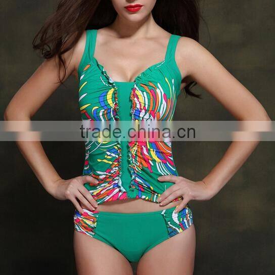 Produce floral printing women swimming wear