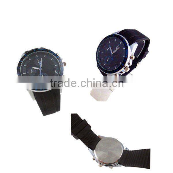 durable men silicone led quartz watch